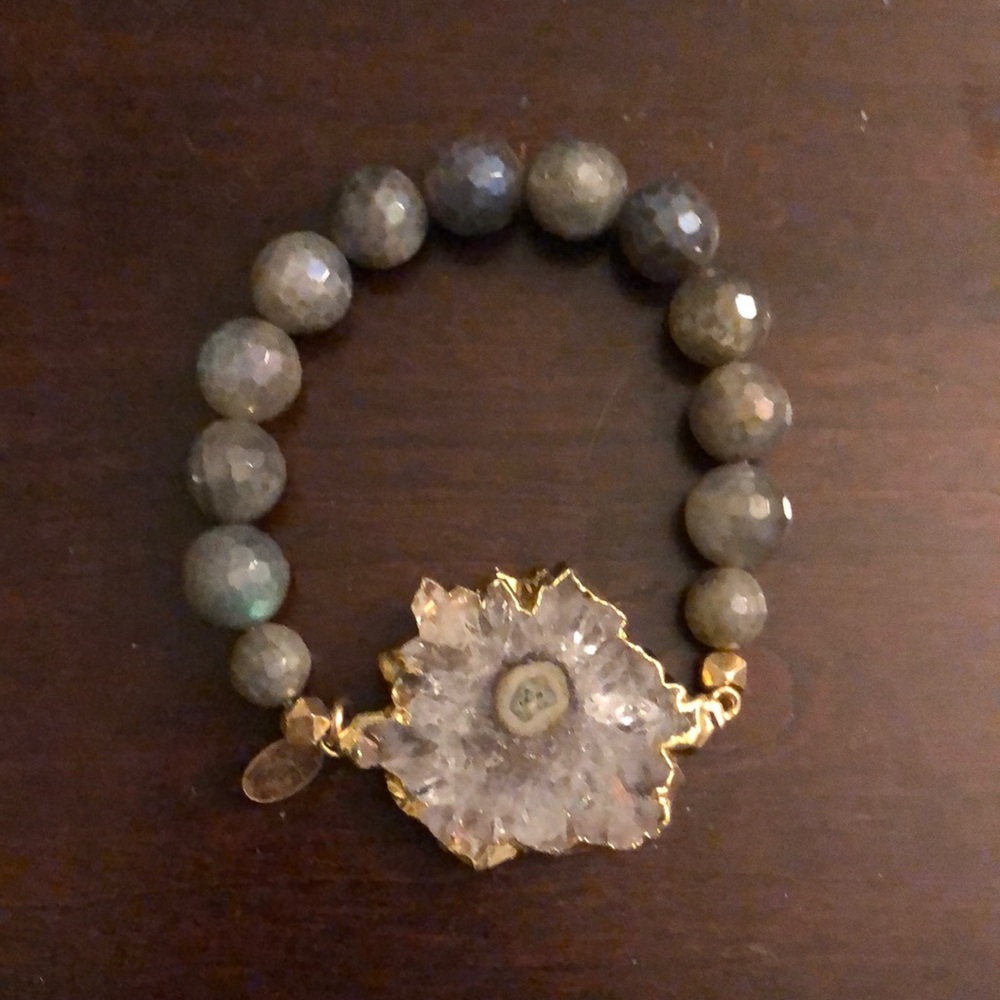 Beaded Bracelet with Stone